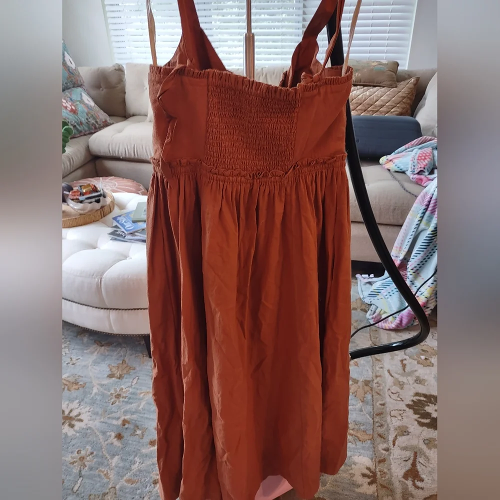 NWT Free People Cotton Midi Dress - Small Petite - Picture 10 of 15